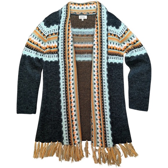 ADORA Sweaters - Adora Aztec Fringe Cardigan | Size S